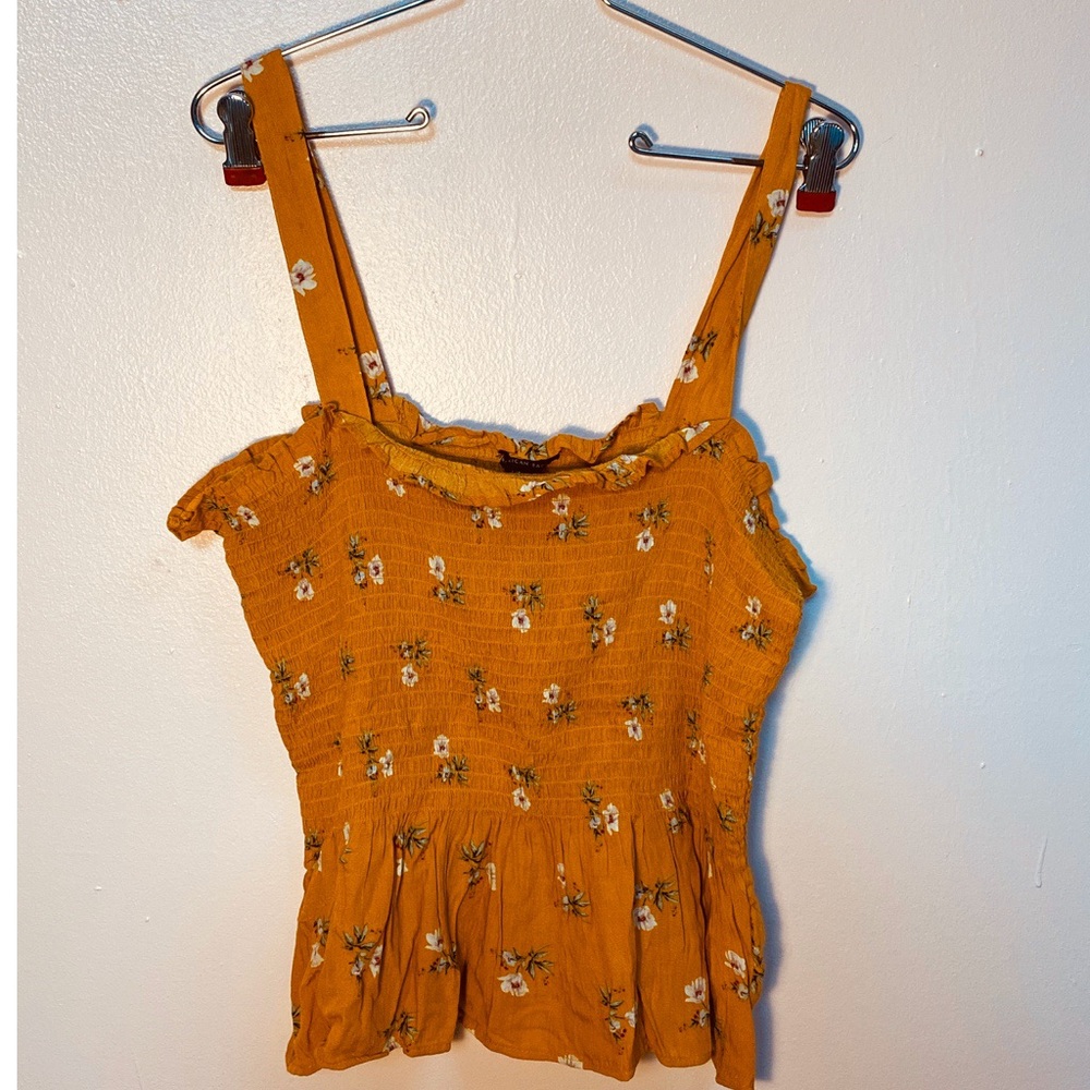American Eagle Square neck Floral Tank
